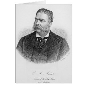 Chester Alan Arthur , engraved by A. Weger