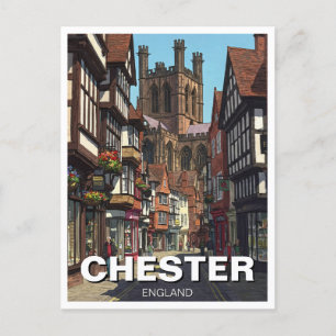 Chester Cathedral England Travel Postcard