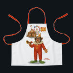 Chester, circus clown apron<br><div class="desc">Step into the world of the Dingaling Brothers Circus! Chester the chimp clown is the heart of the circus,  tumbling,  juggling,  and making everyone giggle as he scampers across the ring.

You can find lots of other Dingaling Brothers Circus products in my store,  with this and more designs.</div>