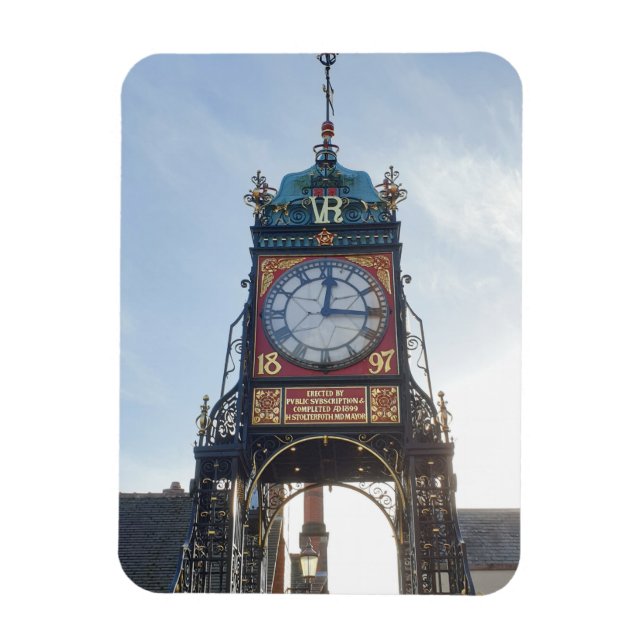 Chester City Walls Clock Magnet (Vertical)