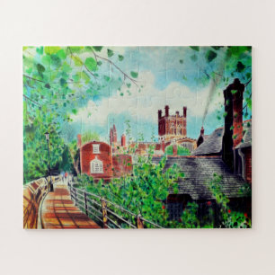 Chester in England art Jigsaw Puzzle