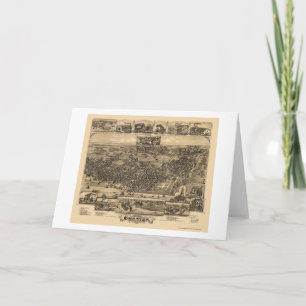 Chester, PA Panoramic Map - 1885 Card