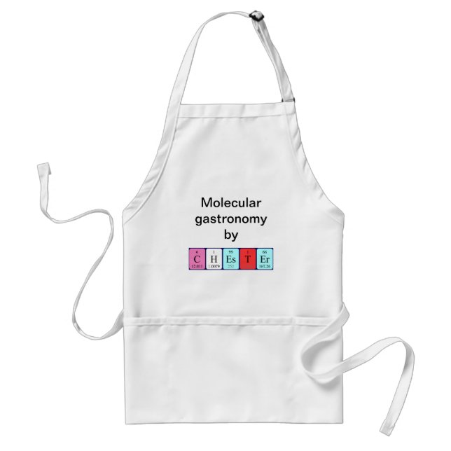 Chester periodic table name apron (Front)