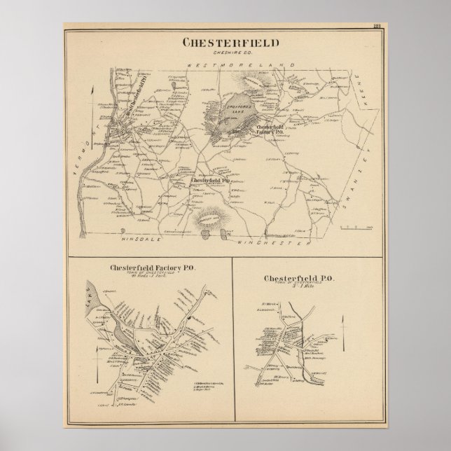 Chesterfield, Cheshire Co Poster (Front)