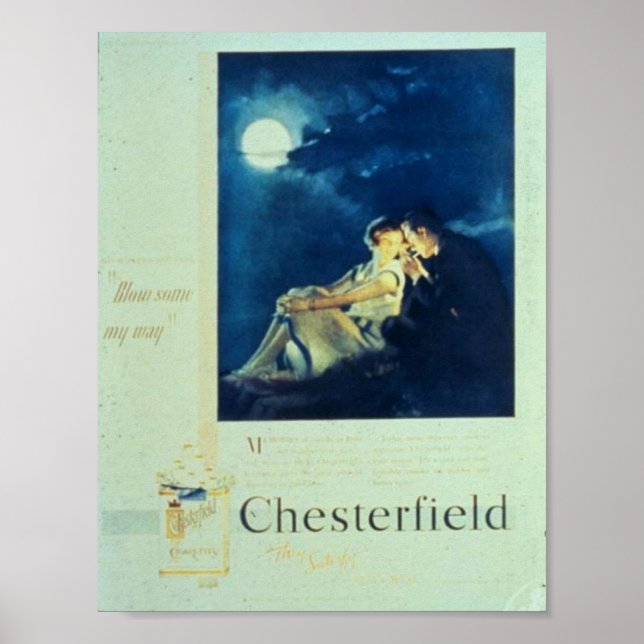 Chesterfield Cigarettes Ad Poster (Front)