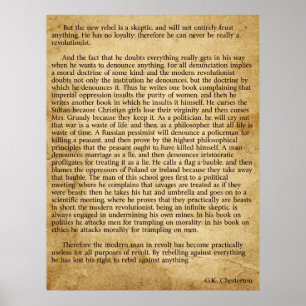 Chesterton New Rebel Poster