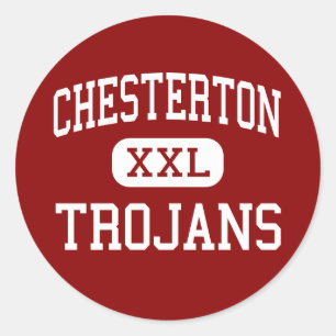 Chesterton - Trojans - High - Chesterton Indiana Classic Round Sticker