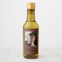 Chestnut Brown Wedding Photo Love & Thanks Mini