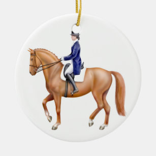 Chestnut Dressage Horse Ornament