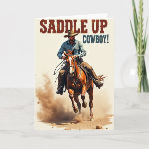 Chestnut Gallop Birthday Card