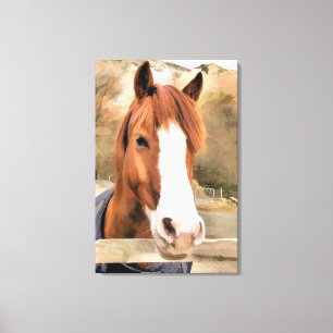 CHESTNUT HORSE CANVAS PRINT