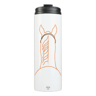Chestnut Horse Line Art Thermal Tumbler