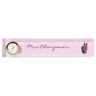 Chestnut Horse Nameplate