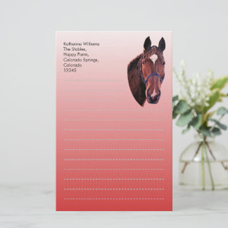 Chestnut Horse Stationery
