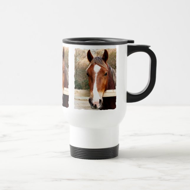 CHESTNUT HORSE TRAVEL MUG (Right)