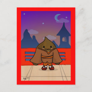 Chestnut in kimono Postcard