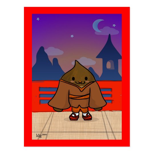 Chestnut in kimono Postcard