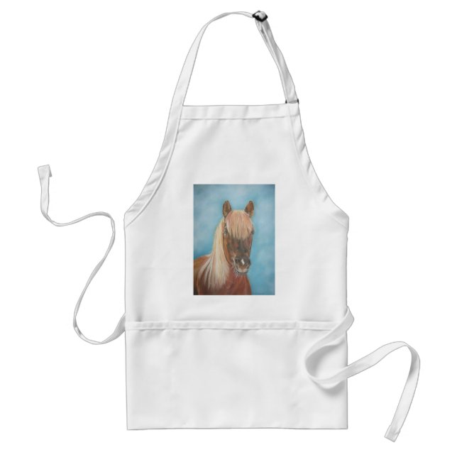 chestnut mare with blonde mane equine horse standard apron (Front)