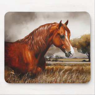 Chestnut Morgan Horse Mouse Mat