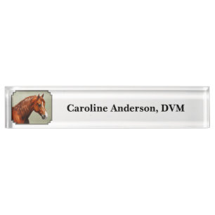 Chestnut Morgan Horse Nameplate
