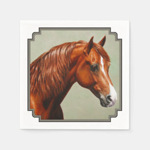 Chestnut Morgan Horse Napkin