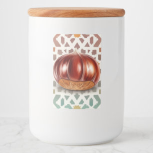 Chestnut, Sticker for Food Container by Natasha Us