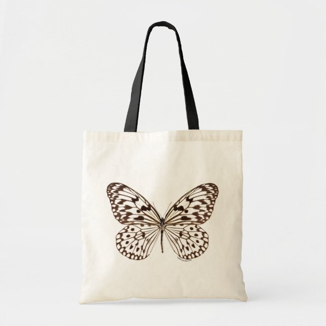 Chestnut Tiger Butterfly Tote Bag (Front)