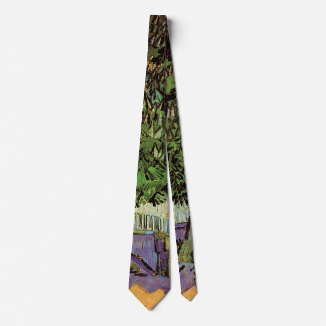 Chestnut Tree in Blossom by Vincent van Gogh Tie (Front)