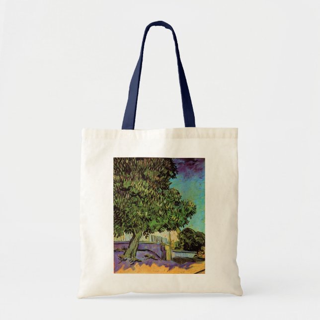 Chestnut Tree in Blossom by Vincent van Gogh Tote Bag (Front)