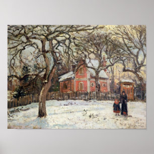 Chestnut Trees at Louveciennes, c.1871-2 Poster