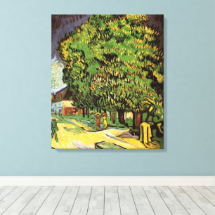 Chestnut Trees in Blossom by Vincent van Gogh Canvas Print