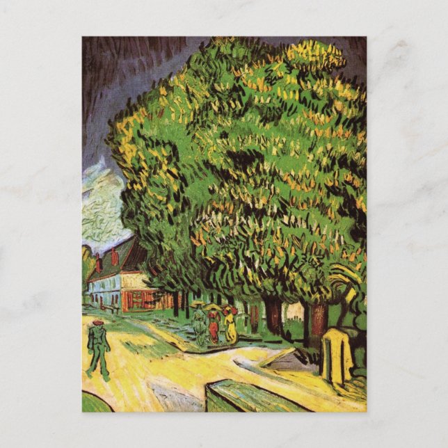 Chestnut Trees in Blossom by Vincent van Gogh Postcard (Front)