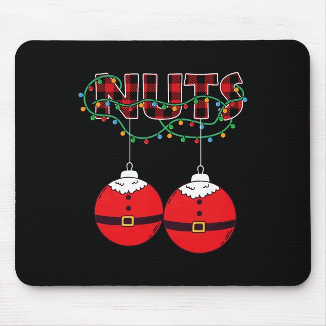 Chestnuts Chest Nuts Christmas Matching Christmas  Mouse Mat (Front)