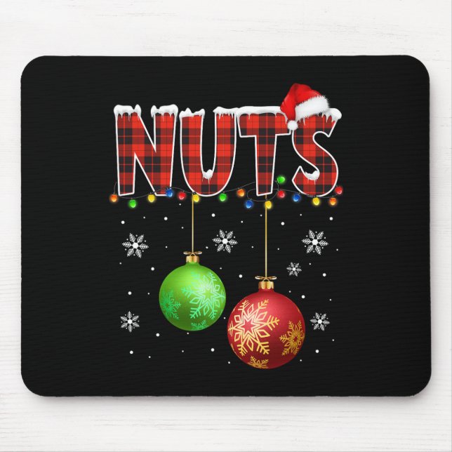 Chestnuts Fun Matching Couples Christmas Lights Nu Mouse Mat (Front)
