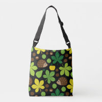 Chestnuts & Hedgehog Seamless Pattern