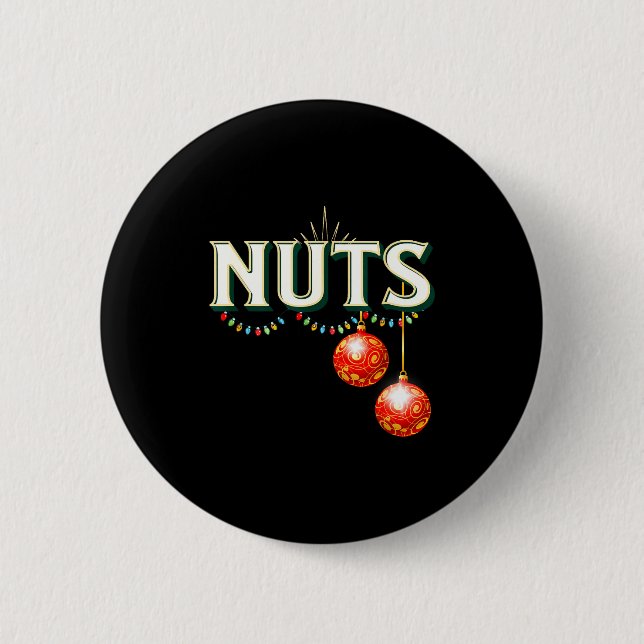Chestnuts Matching Christmas Family Funny Chest Nu 6 Cm Round Badge (Front)