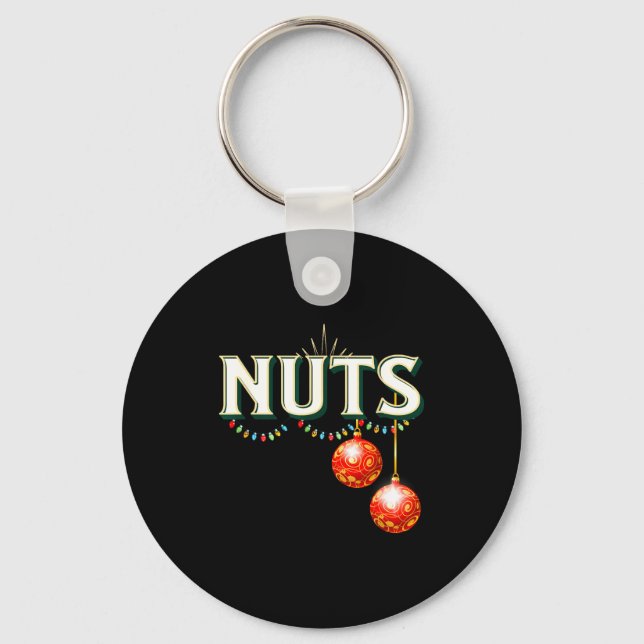 Chestnuts Matching Christmas Family Funny Chest Nu Key Ring (Front)