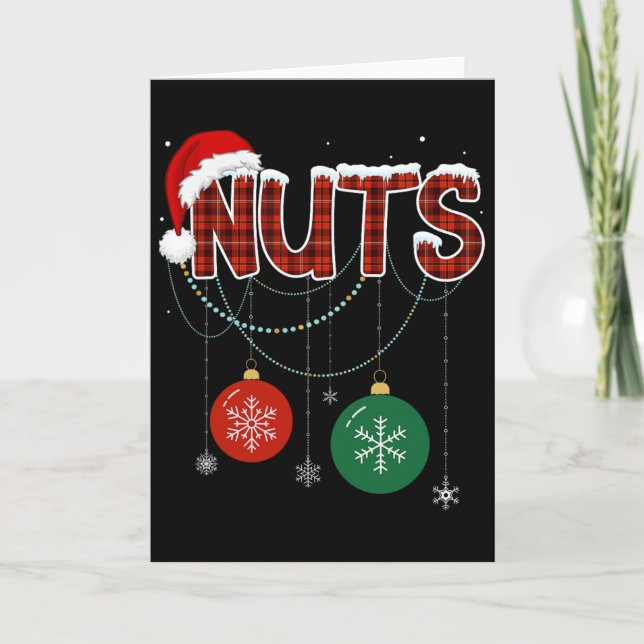 Chestnuts Matching Family Fun Couples Chest Nuts C Card (Front)