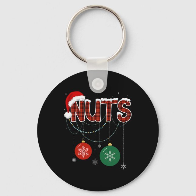 Chestnuts Matching Family Fun Couples Chest Nuts C Key Ring (Front)