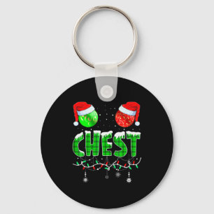 Chestnuts Matching Family Funny Chest Nuts Christm Key Ring