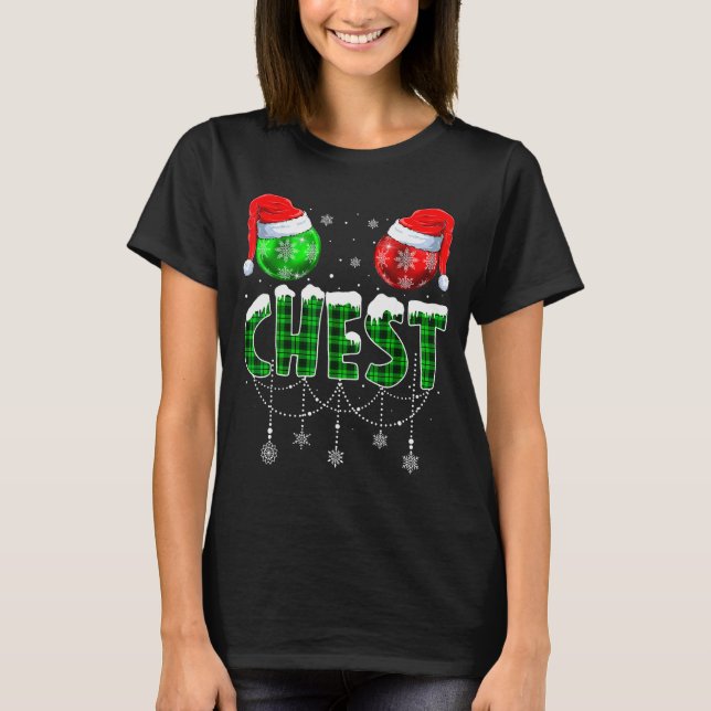 Chestnuts Matching Family Funny Chest Nuts Christm T-Shirt (Front)