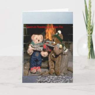 Chestnuts Roasting Holiday Card