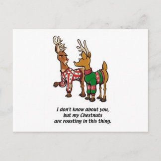 Chestnuts Roasting Postcard