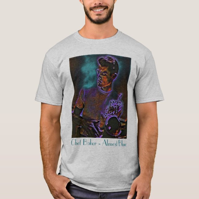 Chet Baker Almost Blue Trumpet T-Shirt (Front)