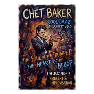 Chet Baker – Cool Jazz Poster