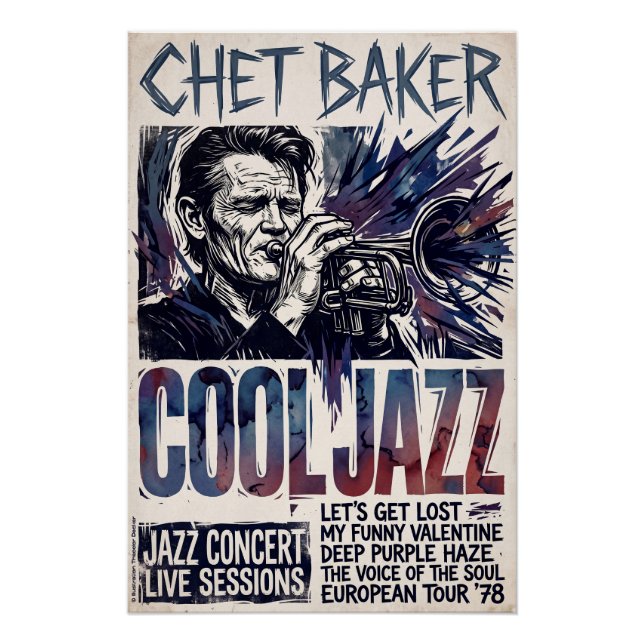 Chet Baker Live  Poster (Front)
