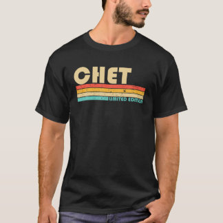 CHET Name Personalised Funny Retro Vintage Birthda T-Shirt