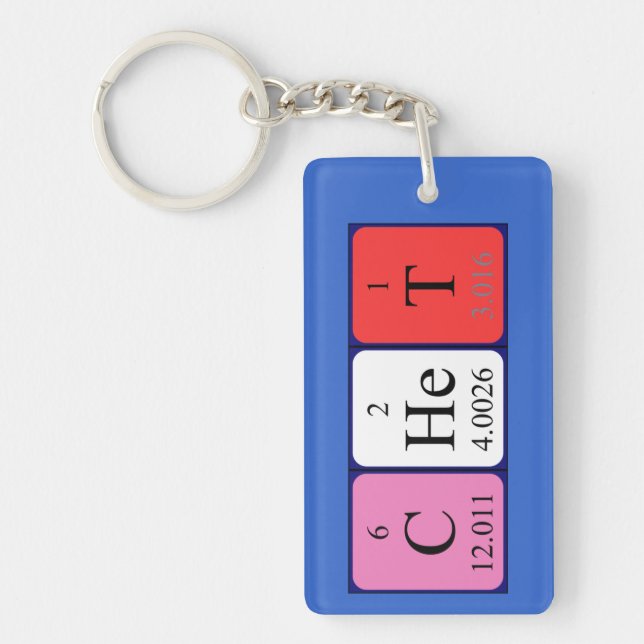 Chet periodic table name keyring (Front)