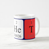 Chet periodic table name mug (Front Right)