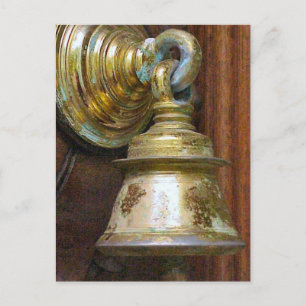 Chettiar Hindu Bell on temple door Postcard
